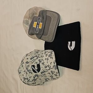 Cummins used hats 1 knit cap and 2 baseball caps